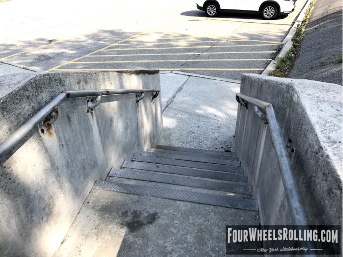 Carle Place Cherry Lane Hubba Long Island Skateboarding Spots