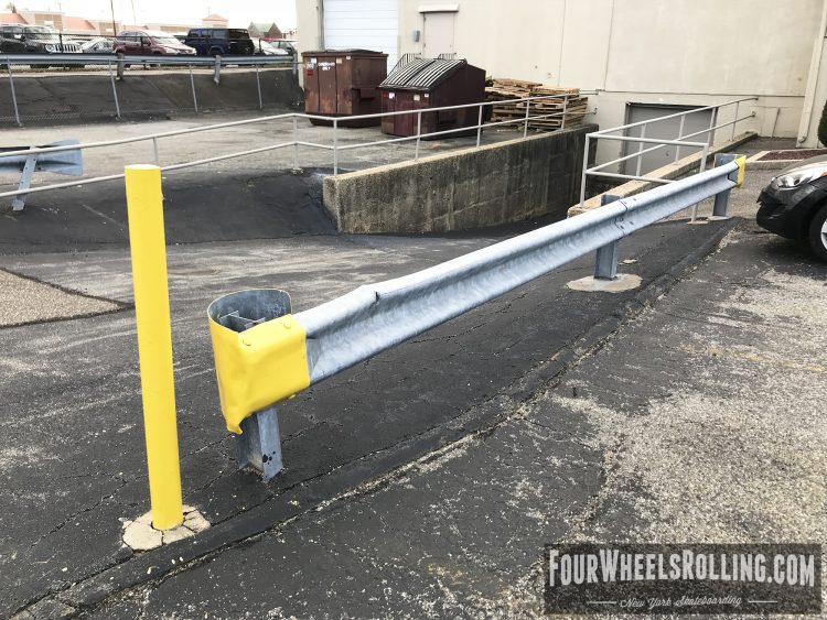 Carle Place Guardrail into Bank Long Island Skateboarding Spots