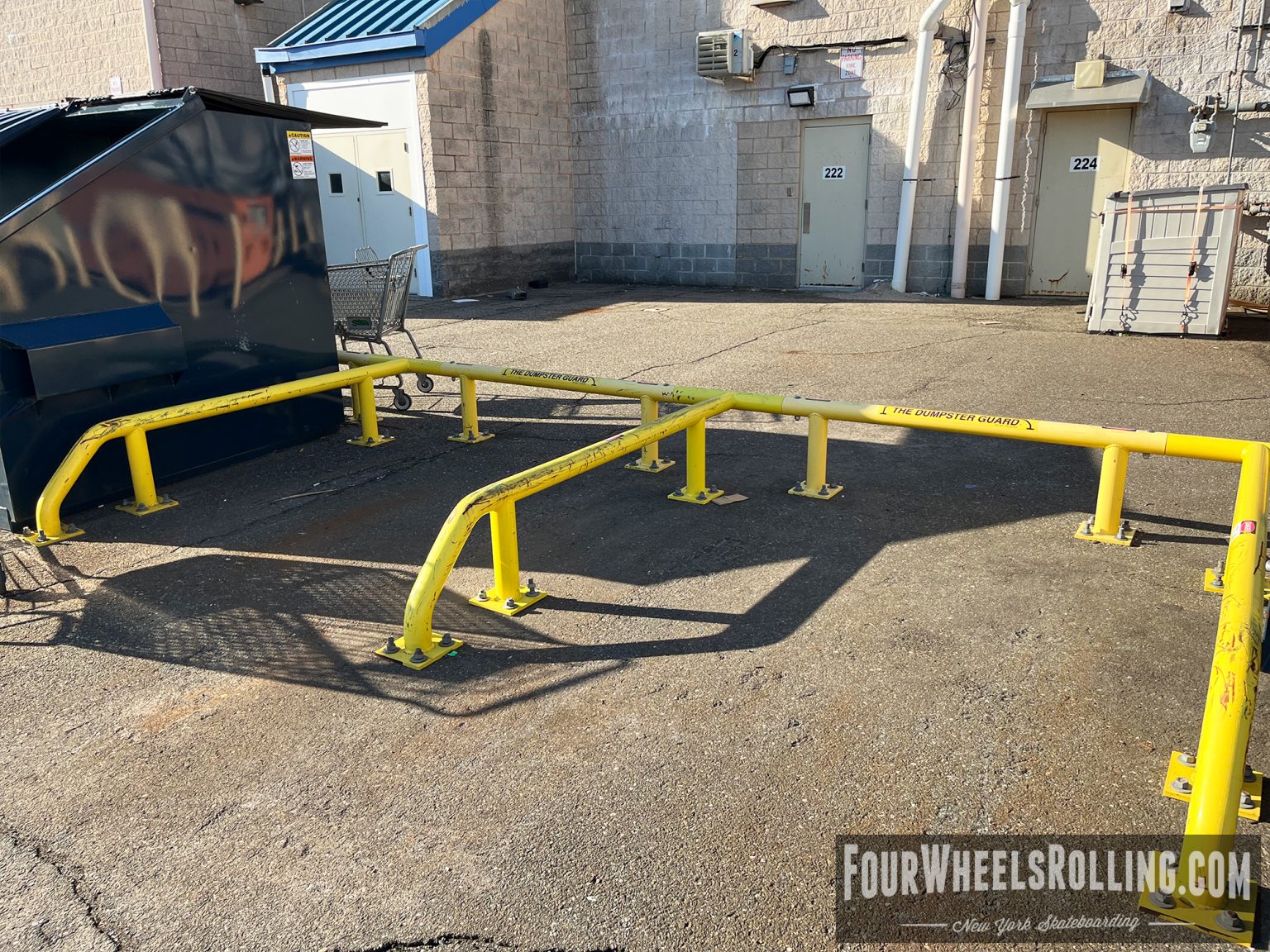 Farmingdale Dumpster Rails Long Island Skateboarding Spots