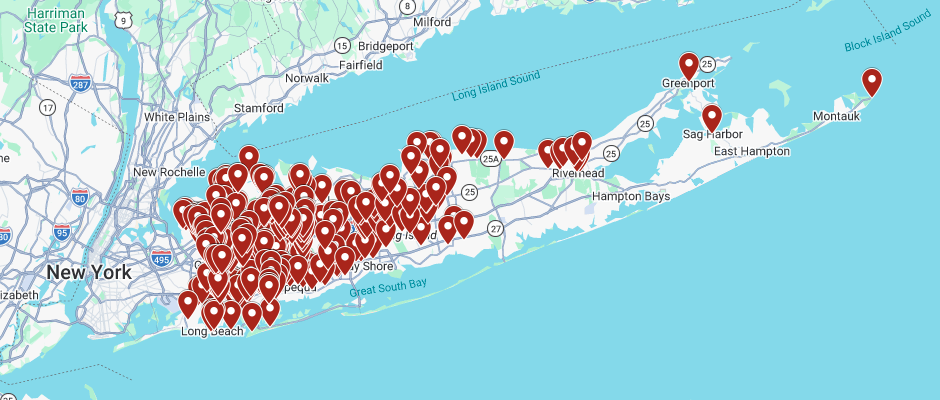 L.I Skate Spot Map